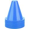 Broco Barriere 10pcs Calcio Cono da Allenamento di Calcio di plastica Marker Porta Accessori (Blu)