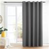 PANOVOUS Tende Oscuranti con Anelli Tende per Interni Tende Camera da Letto Tende Termiche Isolanti per Interni Tenda Oscurante per Soggiorno 1 Pezzo L 203 x A 214 cm, Grigio