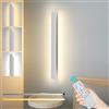 ZTWLEED 32W/80CM Applique da Parete LED Dimmerabile con Telecomando | Dimmerabile 10%-100%,3000K-6000K,Lampada da Parete Lunga Bianco 110-240V per Camera da Letto Soggiorno Hotel Scala Corridoio