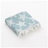 GAMUSI Fouta Pareo Telo Spiaggia Leggero Stelle Mare 90 x 180 cm, Colore Acqua Marina