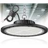 ANNIFUNLY 100W Faretto LED UFO, 15000LM UFO Lampada Officina 6500K Bianco Freddo Proiettori LED Esterno IP65 Wasserdichte LED Industrielampe High Bay Licht per Garage Magazzini Fabbrica