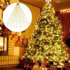 JTSIOV Luci Albero di Natale 400 LED, Natalizia Esterna 2m x 16 fili con Ghirlanda Luminosa Circolare, 8 Modalità Memoria, Luci Natale Impermeabili per Alberi di Natale 150-240cm, Interno ed Esterno
