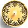 Hion Coperchio Illuma Lid per Candela Profumate, Accessorio Decorativo in Metallo Elegante con Incisioni Aiuta la Combustione Uniforme, Regalo Perfetto per Donna e Casa (TutteStelle Dorato)