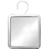 Mirrorvana specchio doccia antiappannamento con gancio - superficie infrangibile e girevole a 360° - specchio barba da bagno, 16 x 16 cm (cromato)