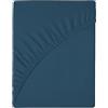 wyewye Coprimaterasso 160 x 200 x 25 cm, tessuto in microfibra, non si restringe e non sbiadisce, blu scuro