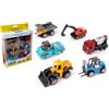 ENGINS DE CHANTIER - 6 Camion da Cantiere - Veicoli di Intervento - 022776-1/56 - Veicolo a Ruote Libere - Multicolore - Plastica - Lavori - Giocattolo per Bambini - A Partire dai 3 anni