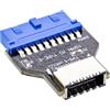 InLine® Scheda madre USB 3.0 a USB 3.2 tipo E Key-A adattatore interno