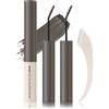 Lestpola Gel per sopracciglia colorato grigio freddo, 2 pezzi ultra fine pennello eyebrow gel impermeabile con strumento Brow Tool, naturale di lunga durata, per sopracciglia voluminose, trucco per donne 01