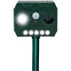 XWGKLN Repellente per gatti da giardino UK, spaventapasseri solari per gatti per giardini all'aperto impermeabile a ultrasuoni repellente per animali con flash LED e rilevamento a infrarossi per