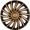 AUTO-STYLE Autostyle Pp 5405GB Set Di 4 Copricerchi Kendo 15 Pollici Nero/Oro