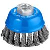 Bosch 1x Spazzola a tazza PRO Metal heavy piccole, filetto M14 (per Acciaio, Ø 75 mm, Professional Accessorio Smerigliatrice angolare piccola)