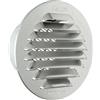La Ventilazione GTAP80R Griglia Tonda da Incasso, Alluminio, 80 mm