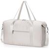 Narwey Borsone da Viaggio Bagaglio a Mano Easyjet 45x36x20, Borsa da Viaggio Cabina Borsone Palestra Sportiva Weekend Ospedale per Uomo Donna 25L (Beige)