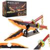 Hengrongshen Katana Demon Slayer Set da Costruzione, 210 cm Tengen Uzui Doppie Spada Demon Slayer con Supporto, Cosplay Animation, Anime Fans da Collezione Idee Regalo per Bambini e Adulti (1479 Pezzi)