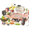 YGVQN Registratore di Cassa Giocattolo per Bambini, Cassa di Negozio Giocattolo, 72 Accessori (Calcolatrice, POS, Denaro Fittizio, Ecc) e Musica, Gioco di Ruolo Supermercato per Bambini 3+ Anni