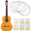 PARENCE.- Corde per chitarra classica - Set di 6 corde in nylon 0,28/0,29/0,32/0,35/0,40/0,43 - Corde alte in nylon + bassi rivestiti in argento - ~105 cm
