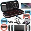 iVoler 21 in 1 Kit di Accessori per Nintendo Switch 2 - Include Custodia di Ricarica, Cover Protettiva, Pellicole Protettive, Volanti, Impugnature, Supporto, Custodia per Schede di Gioco, ecc - Nero