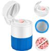 Fefod Taglia Pillole 4 in 1, Frantuma Trita Porta Pillola Portatile, Trita Pastiglie con Porta Pillole, Facile da Trasportare, Tagliare e Conservare Medicine, per Viaggi e Uso Quotidiano