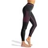 alber's Legging Termico | Pantacollant Intimo Donna | Microfibra Dryarn | Isolante e Traspirante | Compressione Leggera | vestibilità Aderente | Nero-Pink | M-L