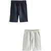 NEXT Ragazzo Confezione da 2 Shorts Basic in Jersey Navy And Grey 11 Anni