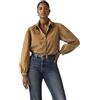Levi's Donna Camicia Western Journey Corduroy in Velluto a Coste con Colletto a Punta, Marrone (Tobacco Brown), L