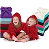 Emily´s Check Emily 1522.2202 - Accappatoio in morbido pile, per ragazzi e ragazze, Microfibra, 100% poliestere., Blu marino, 12-14 Anni