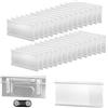 AFEPHE 10 Targhette Nome Magnetiche per Abbigliamento in Alluminio - Doppio Sistema Magnete e Spilla (72 x 32 mm) - Per Ufficio, Scuola, Eventi