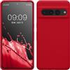 kwmobile Cover per Google Pixel 7 Pro Custodia - Back Case per Smartphone in Silicone TPU - Protezione Gommata - red cherry