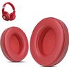 Krone Kalpasmos Beat Studio 3 cuscinetti auricolari di ricambio per cuffie Beat Studio 2 & 3 (B0501, B0500) con cavo e senza fili, in memory foam, colore: rosso