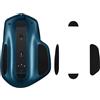 kwmobile Set Piedini di Ricambio per Mouse Compatibile con Logitech MX Master 2S Mouse - Gommini nero - per Maggiore Controllo e Scorrevolezza