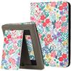 MOKASE per 6 Kindle Paperwhite 5/6/7a Generazione Custodia 2012,2013,2015,2016 (Modello: EY21 / DP75SDI), Custodia rigida in pelle PU, Risveglio/Sonno Automatico con Cinghia a Mano, Floral