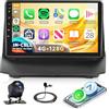 Rimoody 4G+128G Android Autoradio per Ford Fiesta 2009-2017, 9 Pollici Schermo IN-Cell con Senza Fili Carplay Android Auto Navi GPS Mirror Link Bluetooth WiFi/FM/RDS/EQ Comandi al Volante Retrocamera