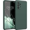 kwmobile Cover per Samsung Galaxy A52 / A52 5G / A52s 5G Custodia - Back Case per Smartphone in Silicone TPU - Protezione Gommata - verde blu
