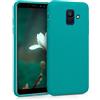 kwmobile Custodia Compatibile con Samsung Galaxy A6 (2018) Cover - Back Case per Smartphone in Silicone TPU - Protezione Gommata - petrolio matt