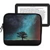 kwmobile Custodia Universale per eReader - Copertina in Neoprene blu/grigio/nero con Chiusura a Zip - Misura - Astuccio portatablet