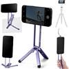 K&F CONCEPT Treppiede Magnetico per Telefono, Mini Treppiede per Smartphone | Lega di Alluminio, Bastone Selfie Tascabile, Supporto per Telefono Mag-Safe Compatibile con Serie iPhone 18-12 Violeta -MS47