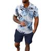 HEONSATI Completo Uomo Estivo Maglietta Bermuda Completo Cotone Leggeri Palestra Tuta Sportivo Due Pezzi T Shirt Maniche Corte E Pantaloni Completi Casual Comodi Tute Da Casa Estivi Taglie Forti Curvy