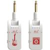 Tiandirenhe Sistema di chitarra wireless Ricevitore trasmettitore Set, 2,4 GHz, 8 canali, trasmettitore audio ricaricabile senza fili, ricevitore per chitarra elettrica, bassi e strumenti a fiato elettrici