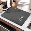 SOQKEEN Tappetino Scolapiatti, 50x40 cm Tappetino Assorbente Cucina, Tappetino Macchina Caffe, Tappetino Scolapiatti da Lavello Accessori Cucina, Self Drying Mat, Tappetino Antiscivolo Cucina