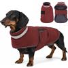 ASENKU Cappotto Invernale Impermeabile XS per Cani Piccoli, Giacca Calda con Strisce Riflettenti, Regolabile, Apertura per Collare,Ideale per Chihuahua, Volpino, Yorkshire per Passeggiate Pioggia Neve