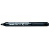 Pentel Pen NXS15-AO - Pennarelli permanenti a punta conica media, confezione da 12, colore: Nero