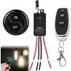 Vaileal Interruttore radio da 12 V, 433 MHz, telecomando con 2 telecomandi, mini relè senza fili, telecomando universale con telecomando per plafoniere, lampade