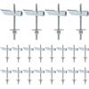SWAWIS 20 Pezzi M6x100mm Tasselli Cartongesso Carichi Pesanti Tasselli per Cartongesso in Acciaio al Carbonio Zincato per Montaggio a Soffitto o a Parete per Appendere Oggetti Pesanti