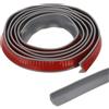 PATIKIL 79 Pollice Soglia Doccia Pieghevole Diga Acqua, Barriera Stopper Doccia Autoadesiva per Protezione Contro Schizzi per Porta Doccia Senza Cornice, Grigio (0.8Lx0.5P)