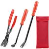 TMRBBesty Rimuovere Le Pinze per Clip,Pinza per Rivetti in Plastica,Rimozione della Clip Pinza Auto, Pinze a Scatto per Rivetti,Per montaggio e smontaggio automobilistico,Con 1 sacchetto di stoccaggio,Rosso