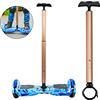 Locisne Manubrio per Scooter con Equilibrio in Lega di Alluminio Estensibile per Scooter a Due Ruote Diametro 6,5 cm (2,56) Manubrio Hoverboard per Principianti - Oro