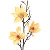 DRW Set 6 rami colore naturale con fiori artificiali in PU-Foam giallo 91 x 40 x 40 cm
