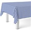 ECOMMERC3 | Tovaglia in tela cerata rettangolare dimensioni 250 x 140 cm - stile, durata e facile pulizia per il tuo tavolo - Tovaglia in tela cerata antimacchia e impermeabile - Vichy Blu