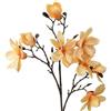 DRW Set 6 rami colore naturale con fiori artificiali in PU-Foam giallo 87x40x40 cm