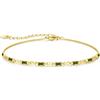 CDE Bracciali da donna Argento 925 Braccialetto Infinito Bracciale Donna Cuore, Gioielli Regalo Natale Compleanno Festa Della per Moglie Amiche Amica (Oro-08-Aug)